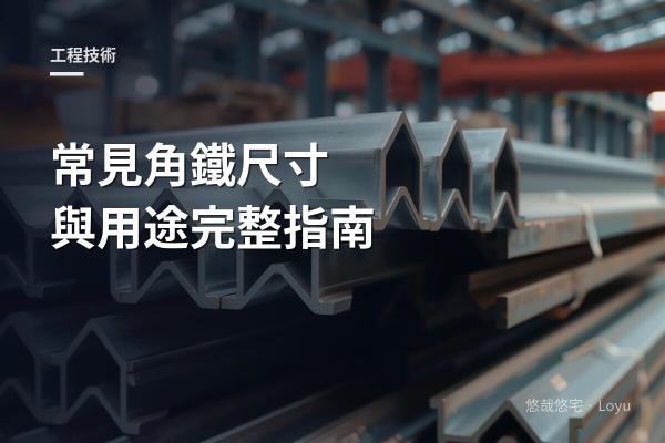 常見角鐵尺寸與用途完整指南